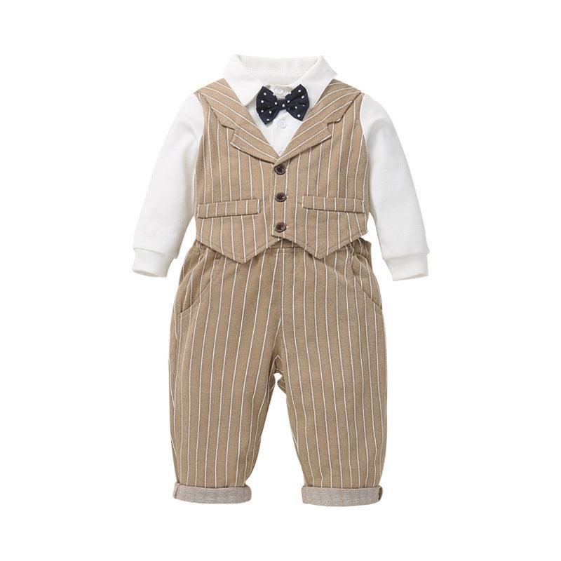 Boys' Dress Set Bib Waistcoat Small Suit - Amazitshop