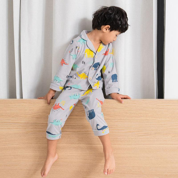 Boys' Fashion Casual Cotton Loungewear Set - Amazitshop