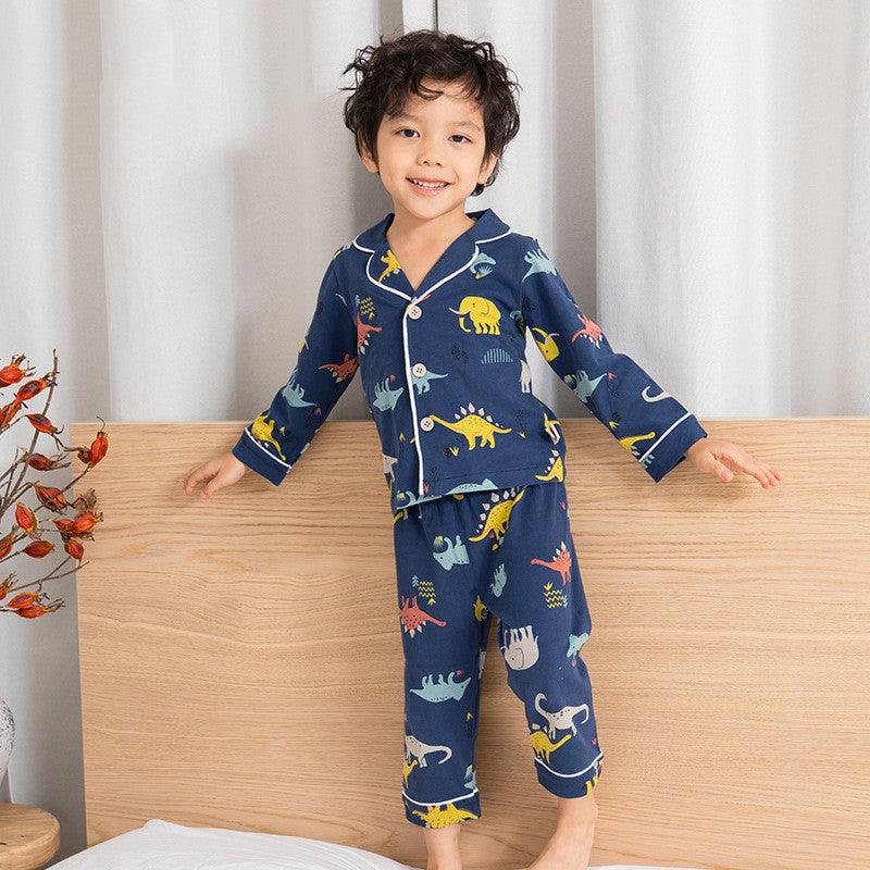 Boys' Fashion Casual Cotton Loungewear Set - Amazitshop