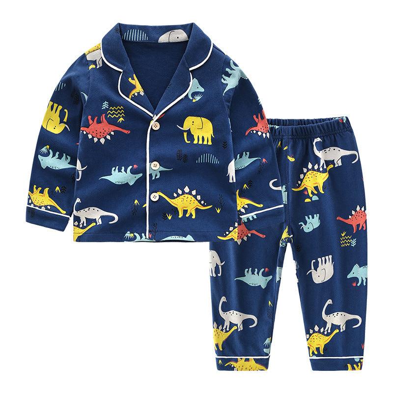Boys' Fashion Casual Cotton Loungewear Set - Amazitshop