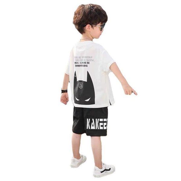 Boys' Handsome Short - sleeved Two - piece Suit - Amazitshop