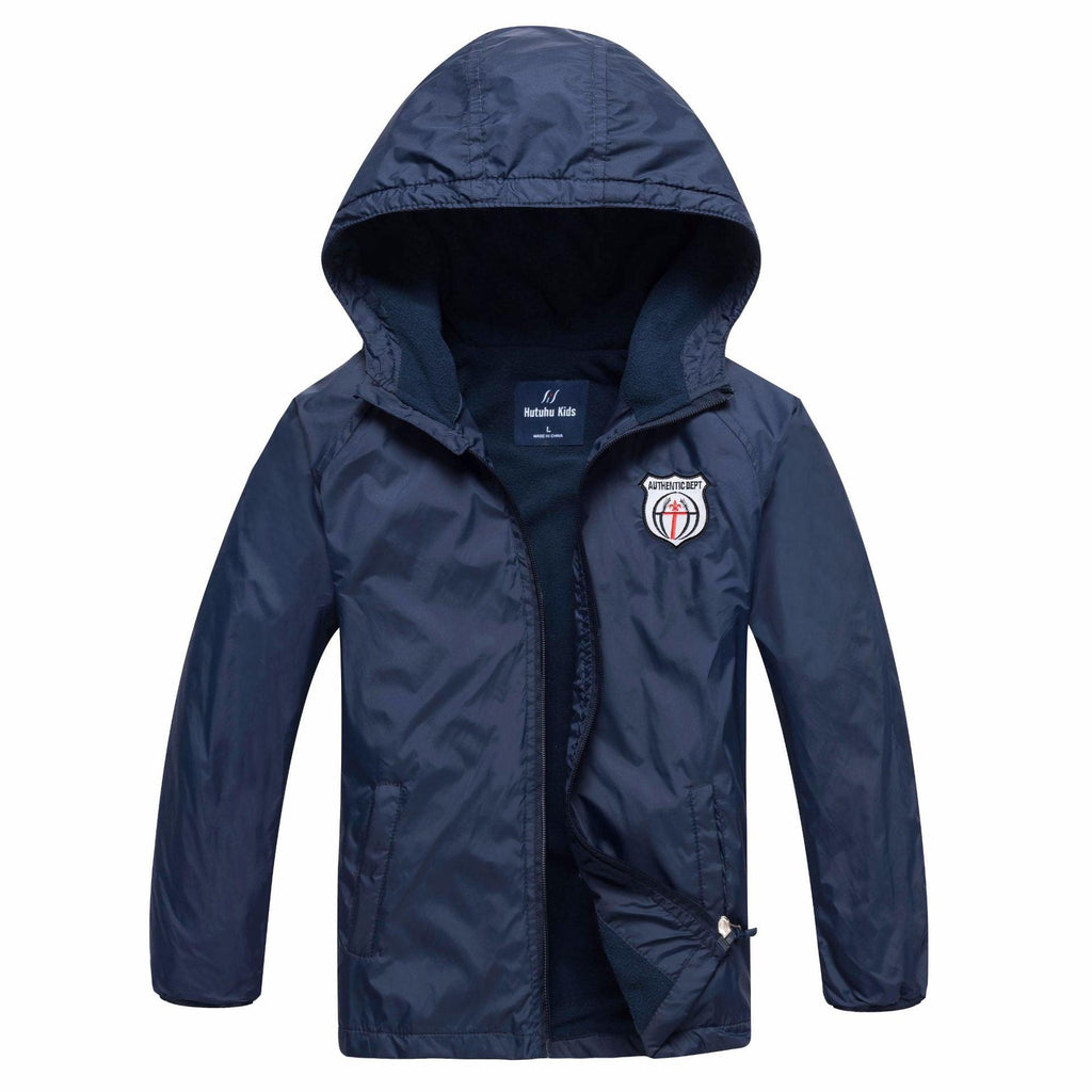 Boys' Outdoor Sports Windbreaker With Warm Waterproof Cloth - Amazitshop