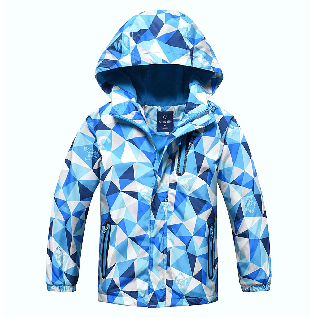 Boys' Outdoor Sports Windbreaker With Warm Waterproof Cloth - Amazitshop