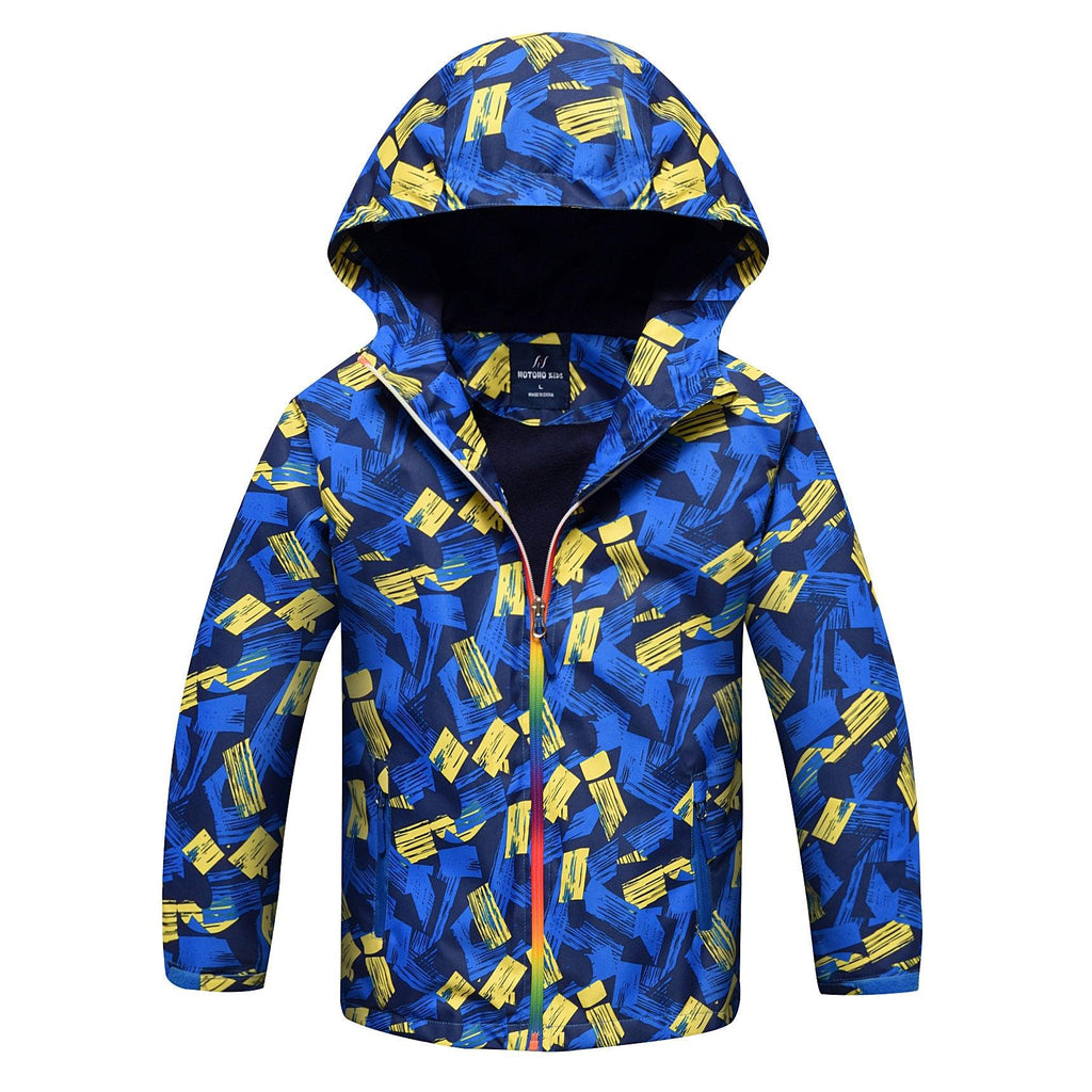 Boys' Outdoor Sports Windbreaker With Warm Waterproof Cloth - Amazitshop
