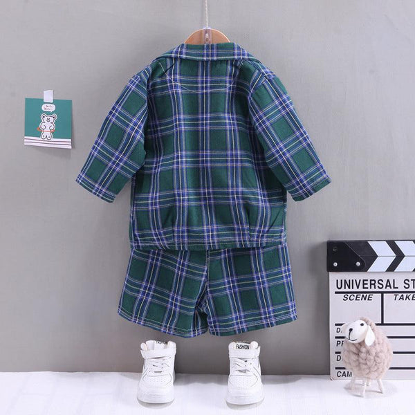 BOys Personality Lapel Three Piece Cardigan Suit - Amazitshop