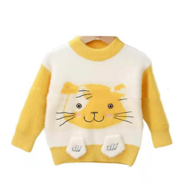 Boys Thick Knitted Round Neck Bottoming Shirt - Amazitshop