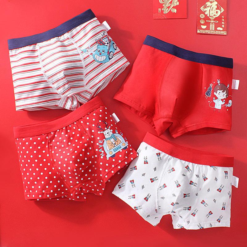 Boys' underwear, cotton children's boxer briefs, boys' boxer briefs - Amazitshop