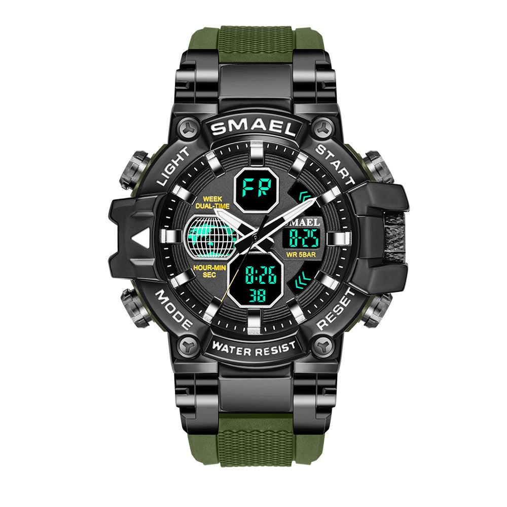 Brand Men's Sports Fashion Fitness Watch Dual - Amazitshop
