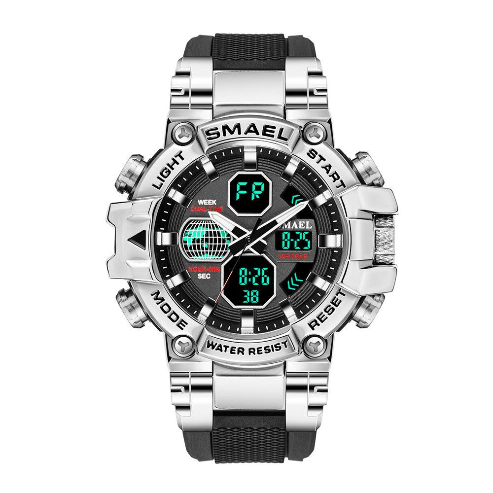 Brand Men's Sports Fashion Fitness Watch Dual - Amazitshop
