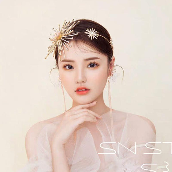 Bridal Rhinestone Headband Hairband Wedding Wedding Hair Accessories - Amazitshop