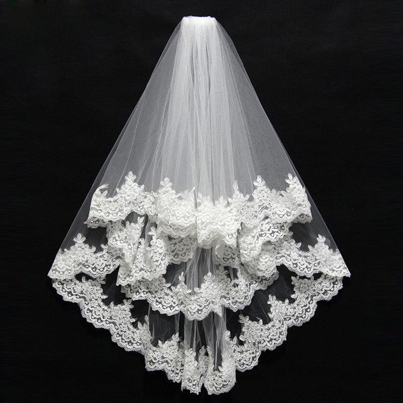 Bridal veil wedding dress accessories - Amazitshop