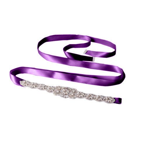 Bridal wedding belt with rhinestone decoration - Amazitshop