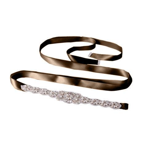 Bridal wedding belt with rhinestone decoration - Amazitshop