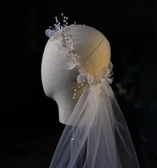 Bridal wreath veil wedding dress accessories - Amazitshop
