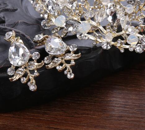 Bride Crystal Crown Hair Accessory - Amazitshop