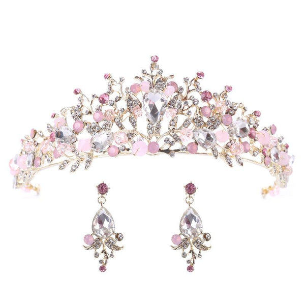 Bride Crystal Crown Hair Accessory - Amazitshop
