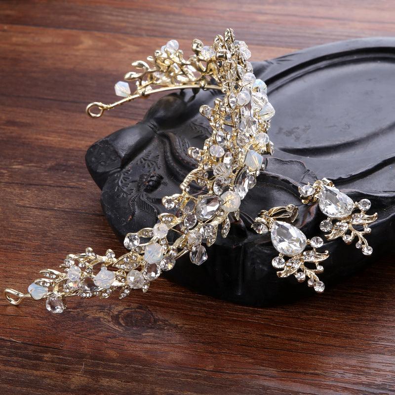 Bride Crystal Crown Hair Accessory - Amazitshop