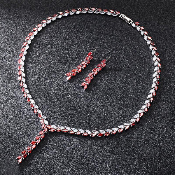 Bride Wedding Earrings Jewelry Set Jewelry Set - Amazitshop