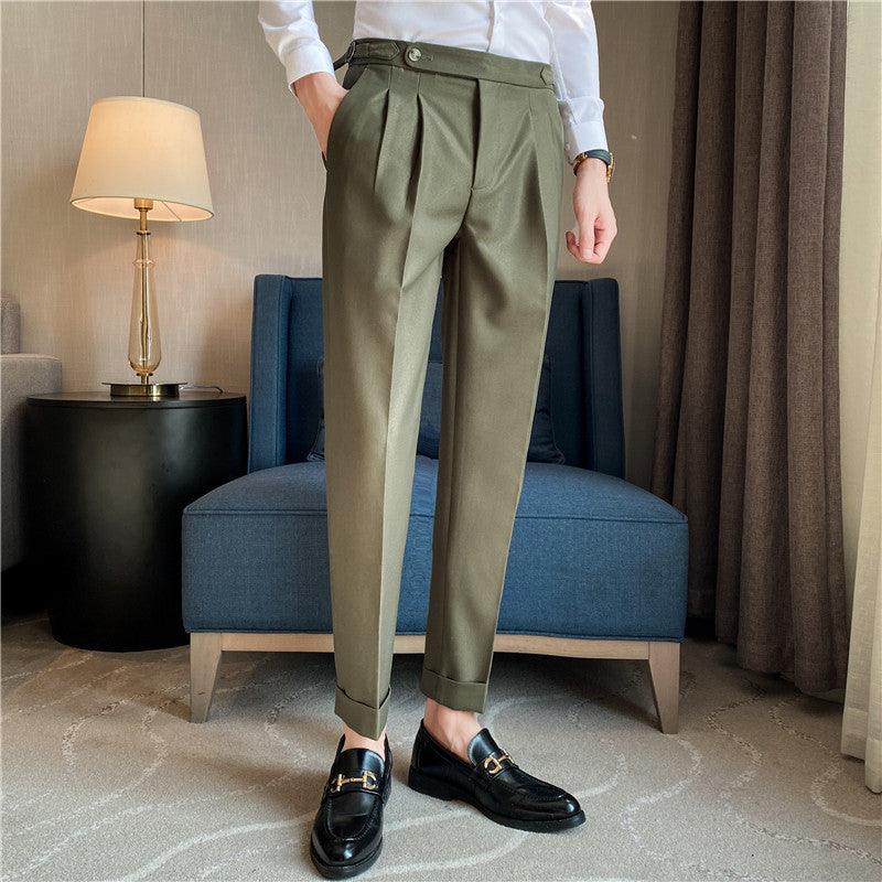 British Gentleman Straight Casual Pants Male - Amazitshop