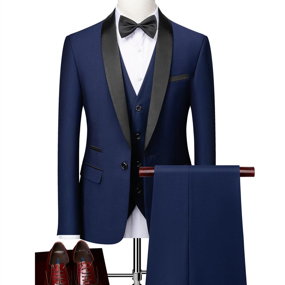 Business Casual Suits Men's Wedding Groom Dresses Pavilion Slim Fit - Amazitshop