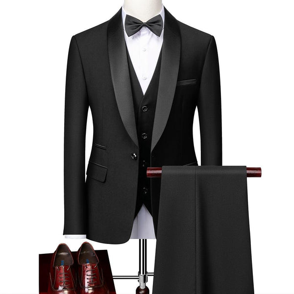 Business Casual Suits Men's Wedding Groom Dresses Pavilion Slim Fit - Amazitshop