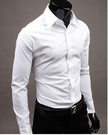Business Shirt Men Young Men'S Self - Cultivation Workwear Best Man White Shirt Dress - Amazitshop