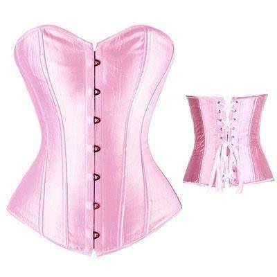 Bustier Lace up Boned Top Corset Waist Shaper - Amazitshop