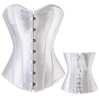 Bustier Lace up Boned Top Corset Waist Shaper - Amazitshop