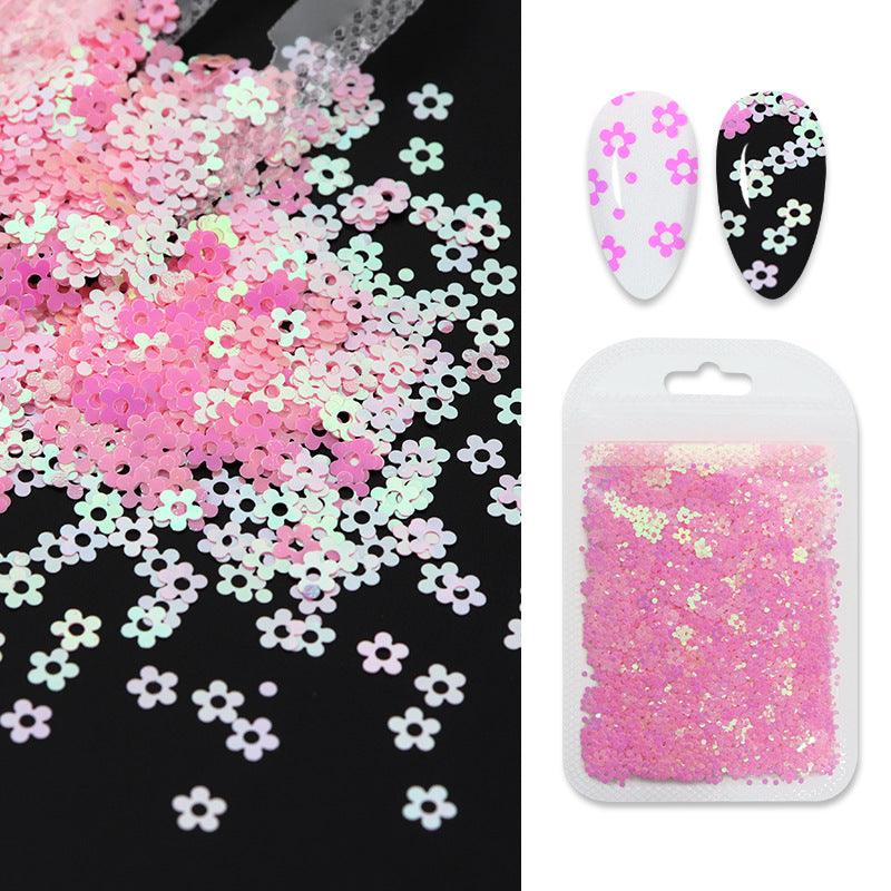 Butterfly Flower Nail Art Sequins Crystal Nail Glue - Amazitshop