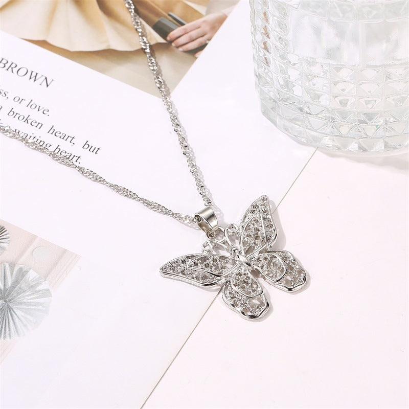 Butterfly Statement Necklaces Pendants - Amazitshop