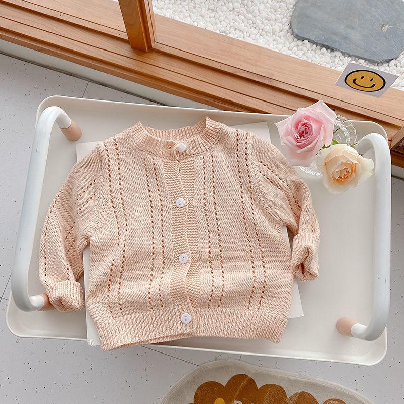 Candy Kids Baby Girls Boys Autumn Winter Full Sleeve Solid Knitted Outwear Coat Sweater - Amazitshop