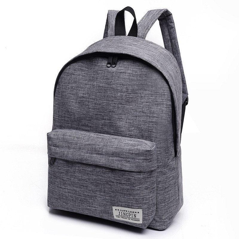 Canvas Men women Backpack College Students High Middle School Bags For Teenager Boy Girls Laptop Travel Backpacks - Amazitshop