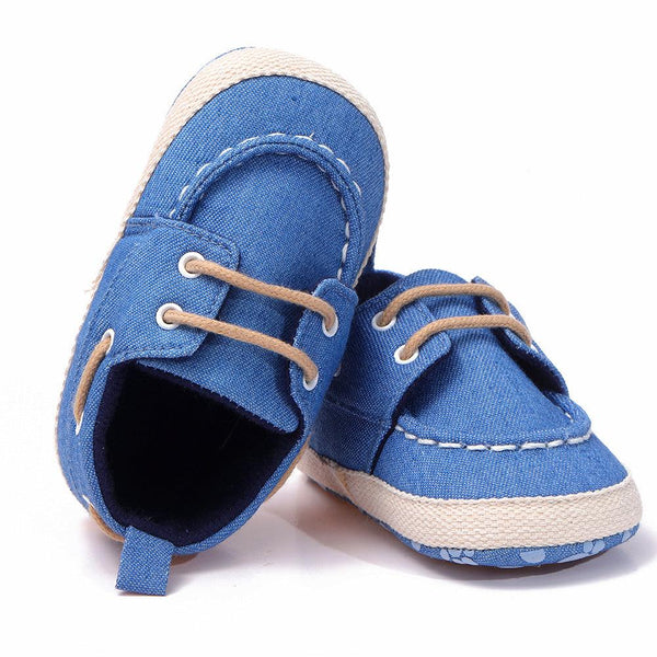 Canvas Shoes Boys Baby Peas Soft - soled Non - slip Toddler Shoes - Amazitshop