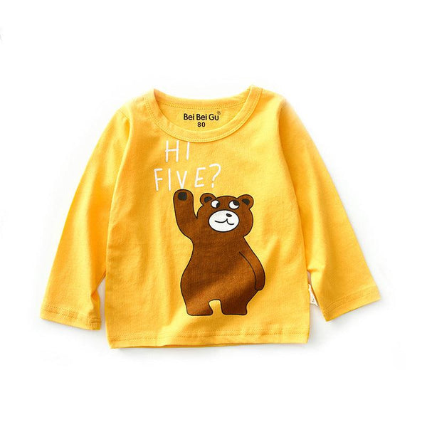 Cartoon children's long sleeve t-shirt bottoming shirt - Amazitshop