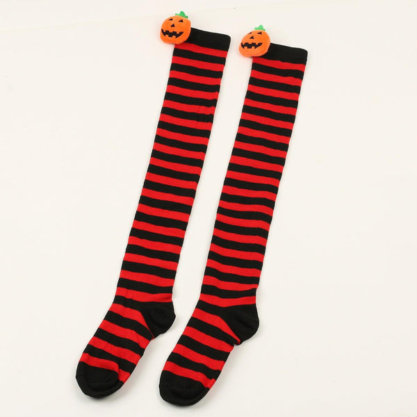Cartoon Devil Over Knee Socks Women - Amazitshop