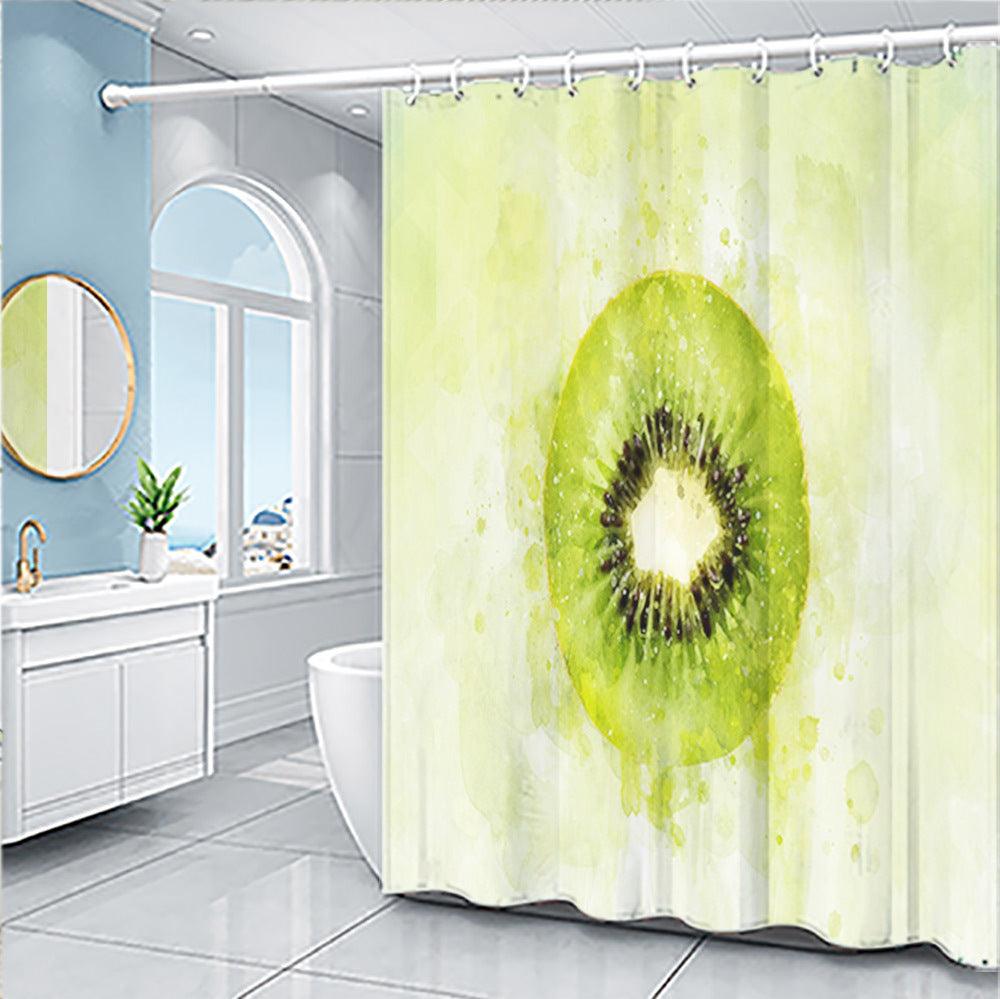 Cartoon Fruit Series Shower Curtain Set - Amazitshop