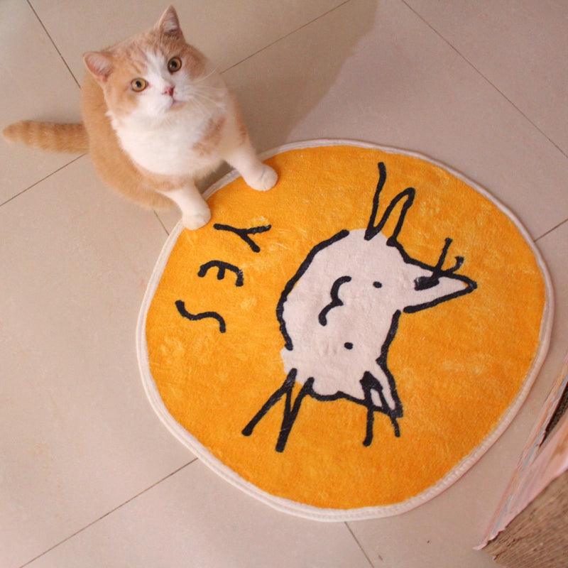 Cartoon Non - slip Floor Mats, Pet Carpets, Cat Mats, Sleeping Cat Cage Mats, Warm Cat Supplies - Amazitshop