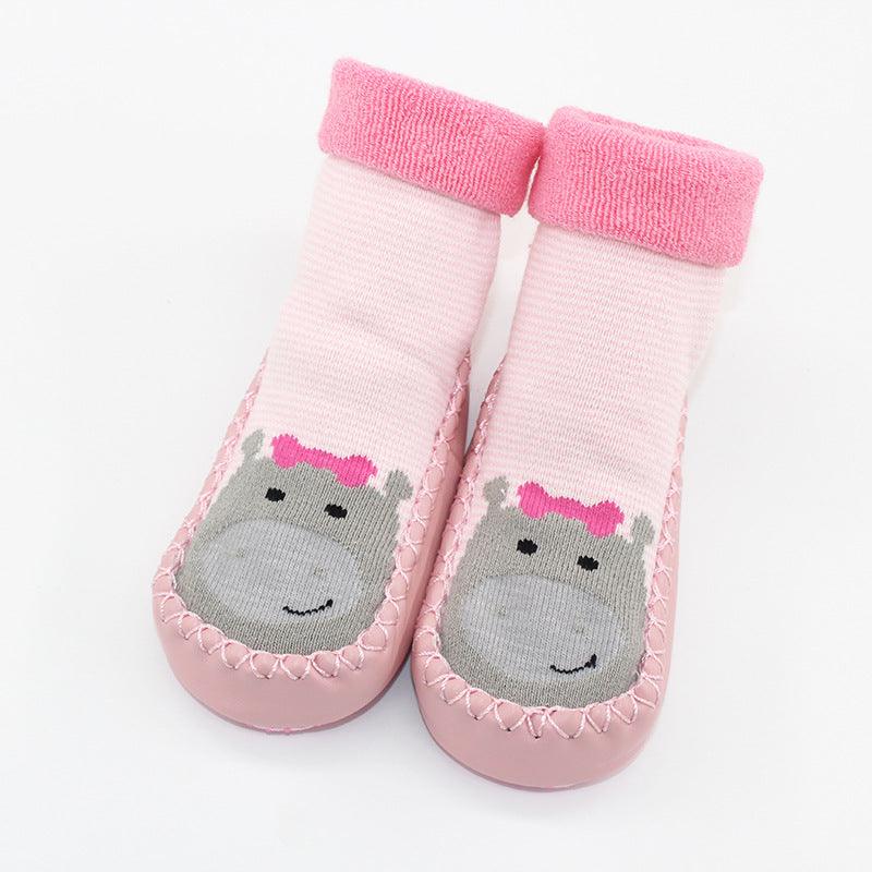 Cartoon Non - Slip Soft Sole Baby Toddler Shoes And Socks - Amazitshop