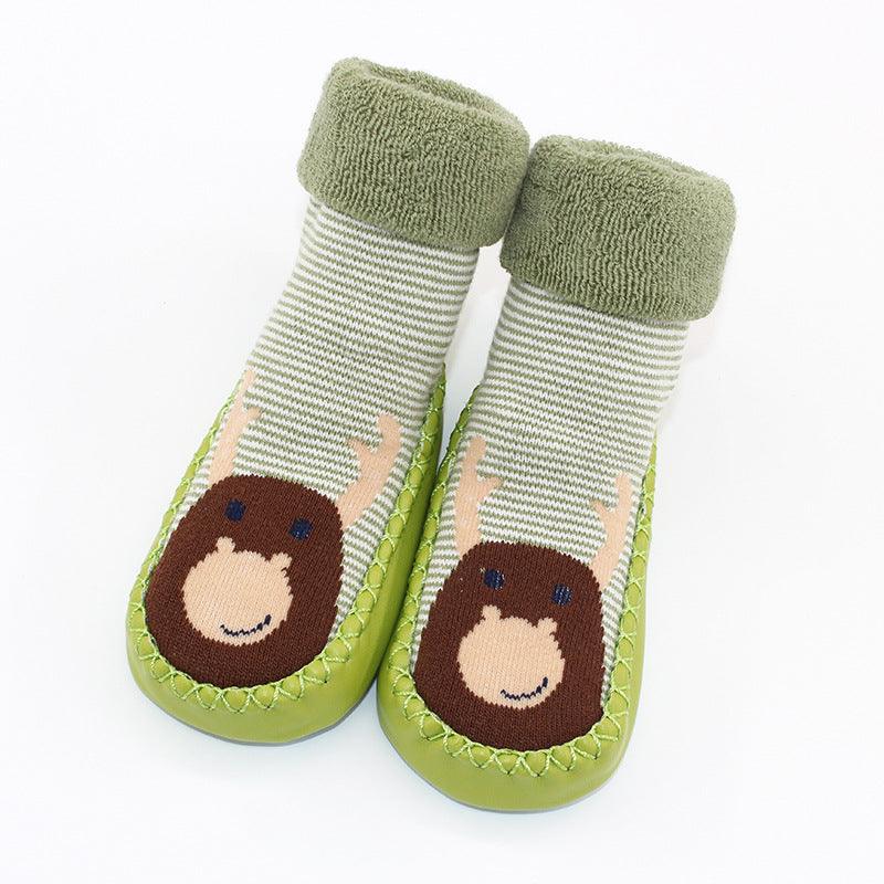 Cartoon Non - Slip Soft Sole Baby Toddler Shoes And Socks - Amazitshop