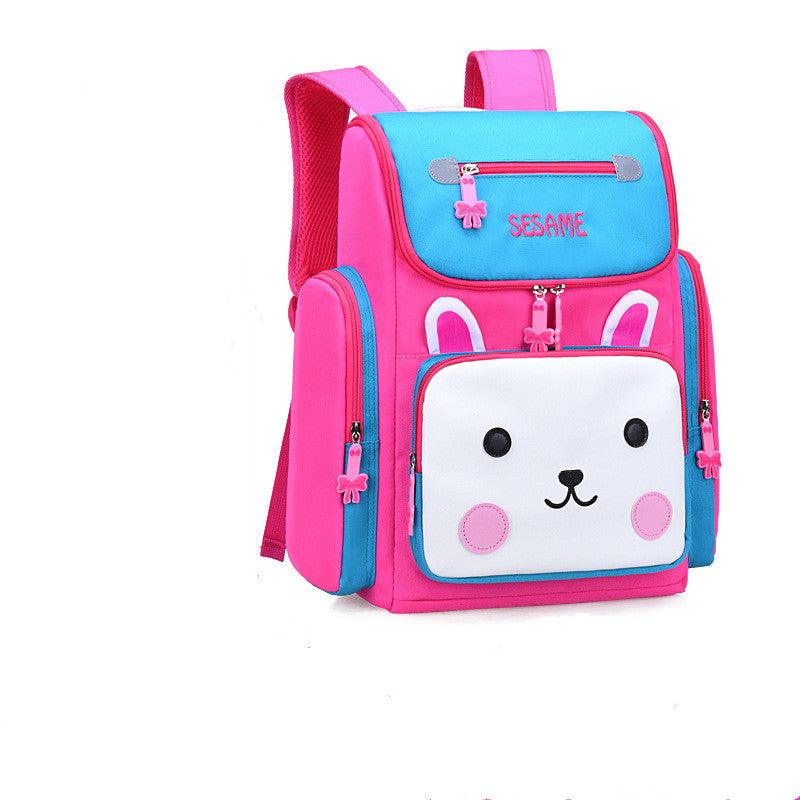 Cartoon Schoolbag Shoulders Lightweight Cute Children Waterproof Bag - Amazitshop