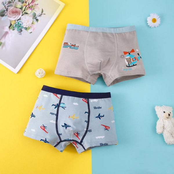 Cartoon Simple Cotton Breathable Boy Underwear - Amazitshop