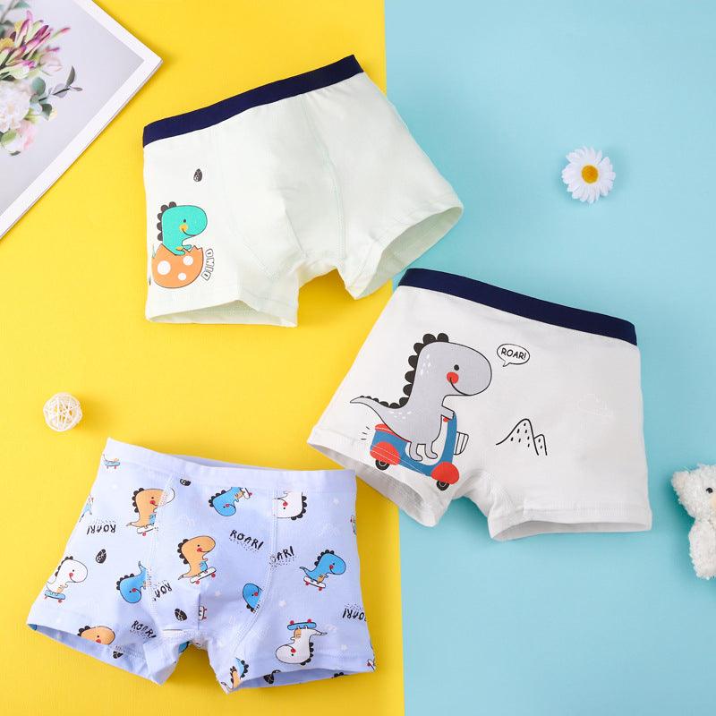 Cartoon Simple Cotton Breathable Boy Underwear - Amazitshop