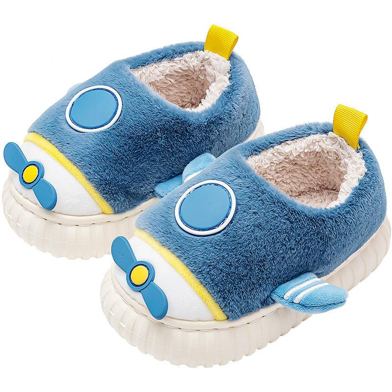 Cartoon Warm Children's Cotton Slippers - Amazitshop