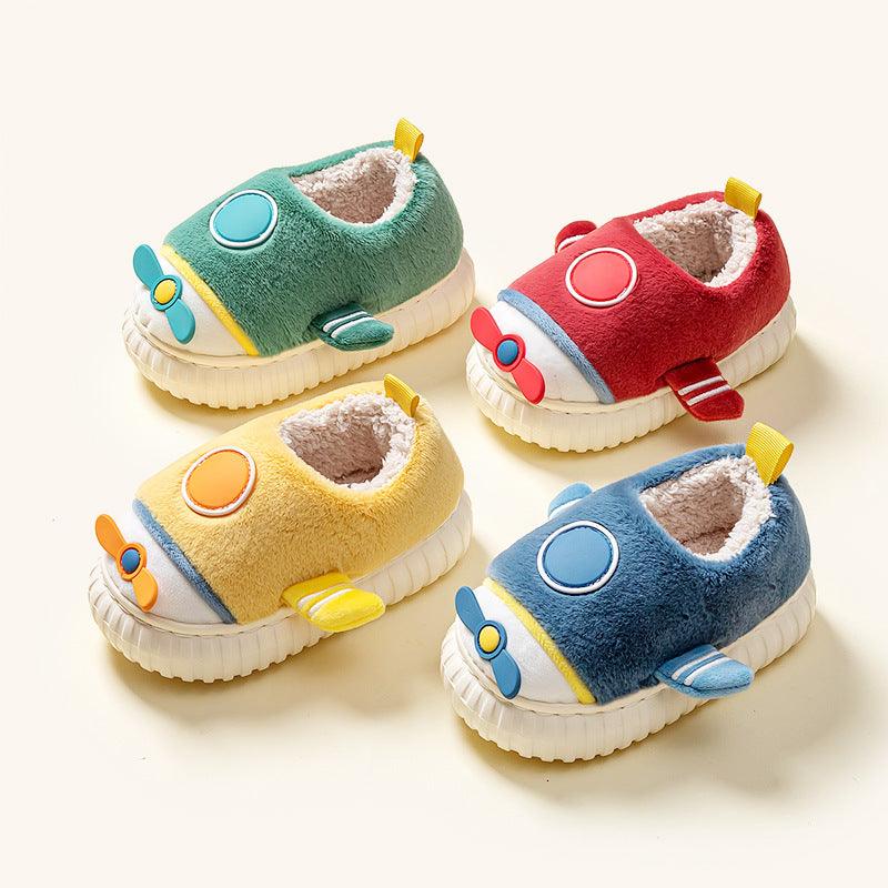 Cartoon Warm Children's Cotton Slippers - Amazitshop