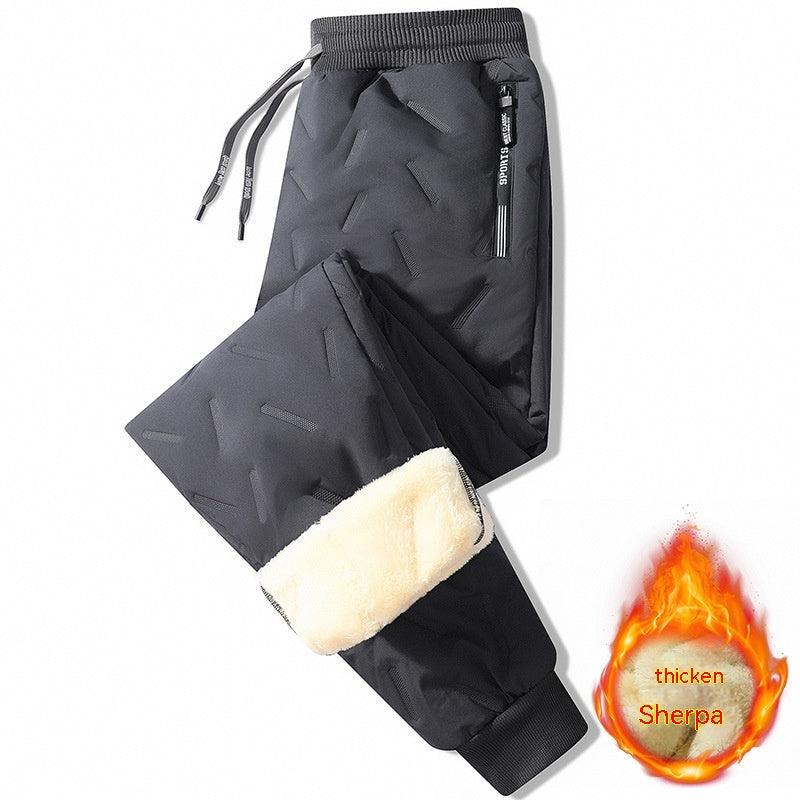 Cashmere Pants Male Plus Size Fleece - lined - Amazitshop