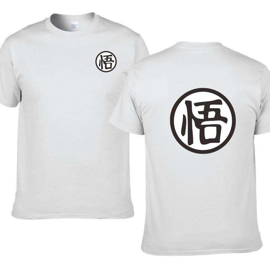 Casual Men Short Sleeve Shirt Cotton High Quality Male T-Shirts Anime Tops Tees - Amazitshop