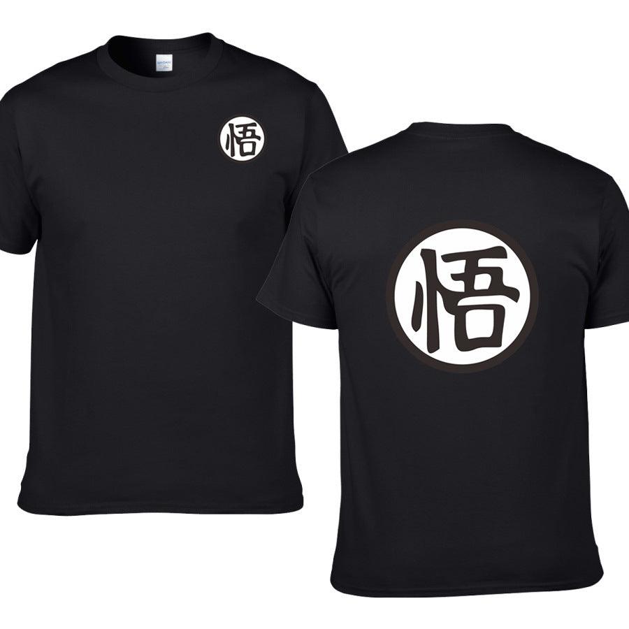 Casual Men Short Sleeve Shirt Cotton High Quality Male T-Shirts Anime Tops Tees - Amazitshop