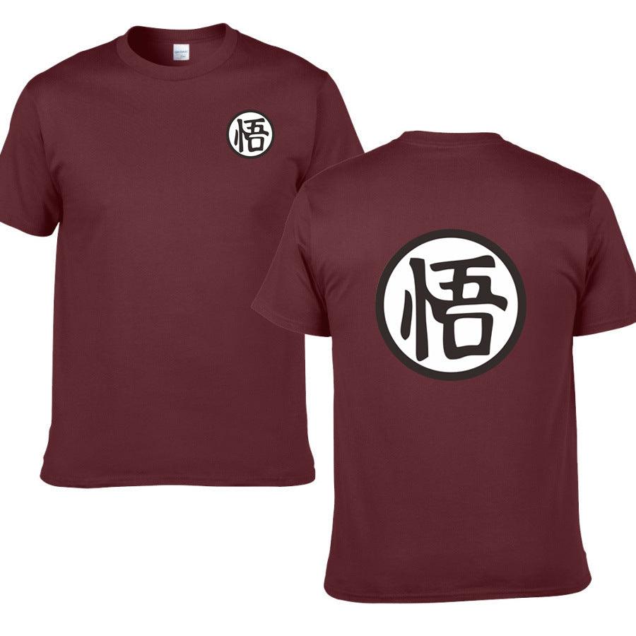 Casual Men Short Sleeve Shirt Cotton High Quality Male T-Shirts Anime Tops Tees - Amazitshop