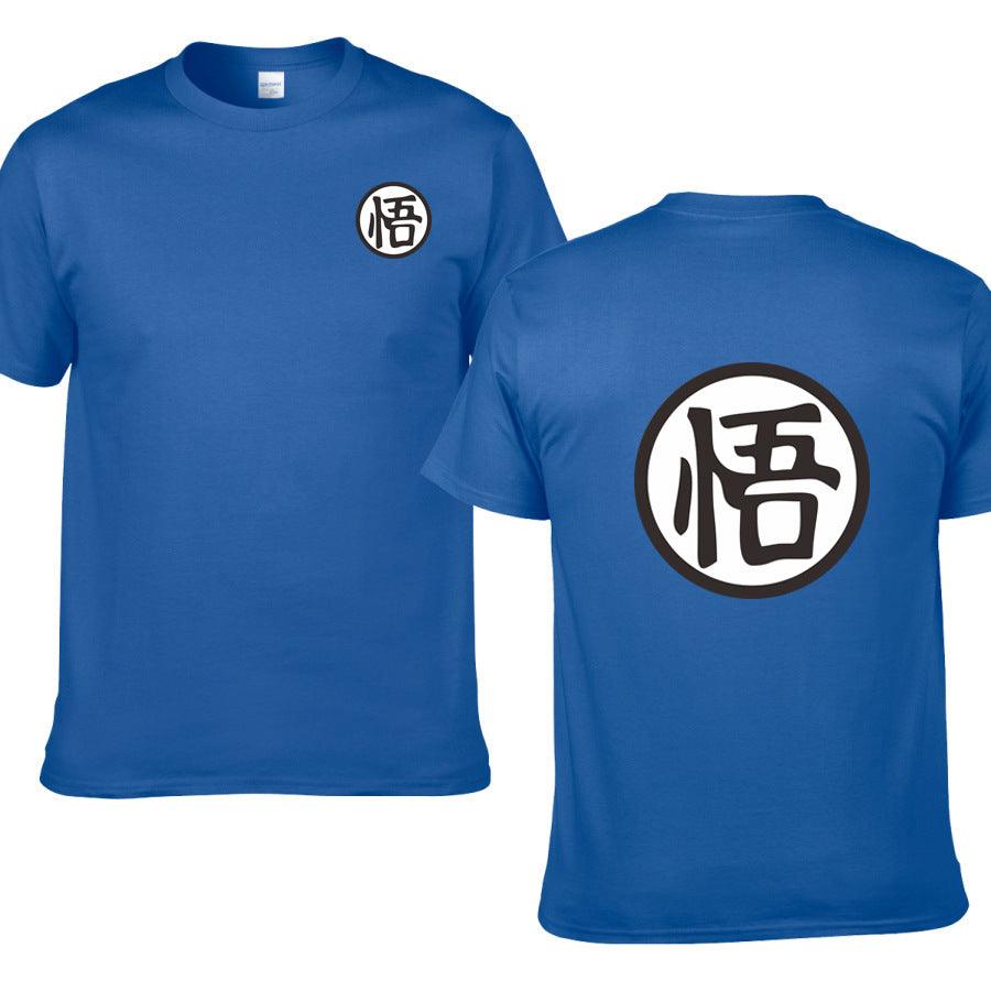 Casual Men Short Sleeve Shirt Cotton High Quality Male T-Shirts Anime Tops Tees - Amazitshop