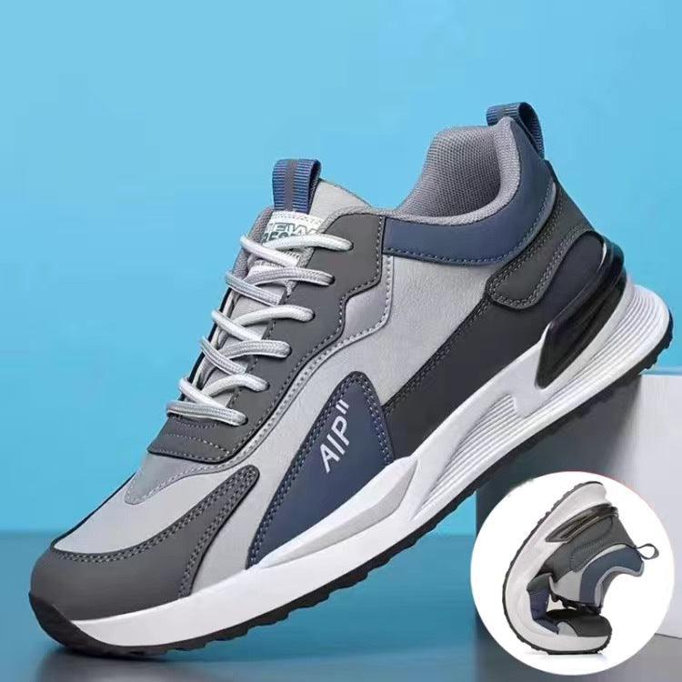 Casual Men's Shoes Soft Sole Color - block Lace - up Sneakers Versatile Trendy Running Sports Shoes - Amazitshop